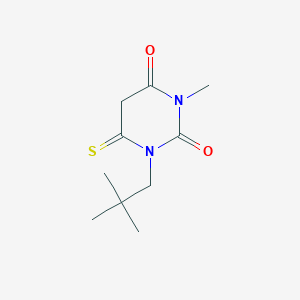 molecular formula C10H16N2O2S B15245927 3-Methyl-1-neopentyl-6-thioxodihydropyrimidine-2,4(1H,3H)-dione 