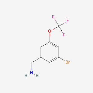 molecular formula C8H7BrF3NO B1524597 3-溴-5-(三氟甲氧基)苄胺 CAS No. 1092461-37-4