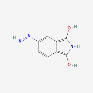 molecular formula C8H7N3O2 B15245971 5-Hydrazinylisoindoline-1,3-dione 