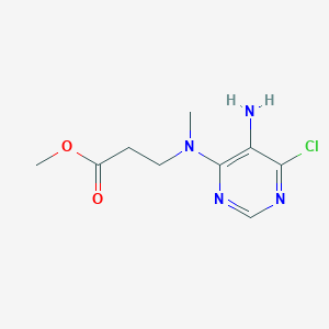 Methyl3-((5-amino-6-chloropyrimidin-4-yl)(methyl)amino)propanoate