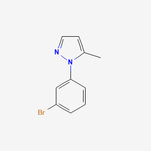 molecular formula C10H9BrN2 B1524601 1-(3-溴苯基)-5-甲基-1H-吡唑 CAS No. 1260787-69-6