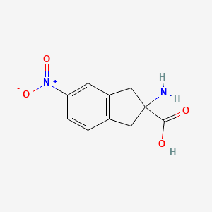 2-Amino-2,3-dihydro-5-nitro-1H-indene-2-carboxylic acid