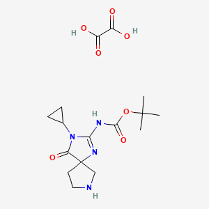 tert-Butyl (3-cyclopropyl-4-oxo-1,3,7-triazaspiro[4.4]non-1-en-2-yl)carbamate oxalate