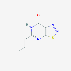 molecular formula C7H8N4OS B15246058 5-Propyl[1,2,3]thiadiazolo[5,4-d]pyrimidin-7(2H)-one CAS No. 61457-15-6