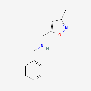 molecular formula C12H14N2O B1524608 N-苄基-1-(3-甲基异噁唑-5-基)甲胺 CAS No. 43214-86-4