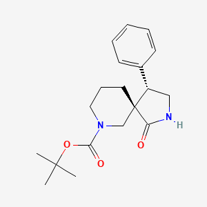 tert-butyl (4S,5S)-1-oxo-4-phenyl-2,9-diazaspiro[4.5]decane-9-carboxylate