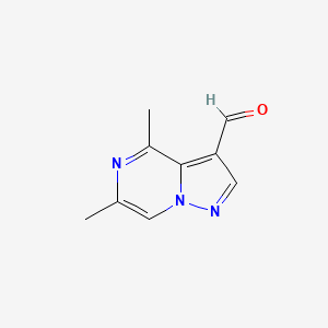 4,6-Dimethylpyrazolo[1,5-A]pyrazine-3-carbaldehyde