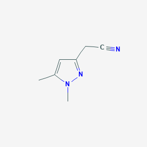 molecular formula C7H9N3 B1524628 2-(1,5-Dimethyl-1H-pyrazol-3-YL)acetonitrile CAS No. 1185292-76-5