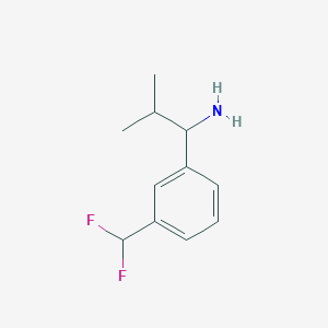 1-(3-(Difluoromethyl)phenyl)-2-methylpropan-1-amine