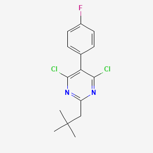 4,6-Dichloro-5-(4-fluorophenyl)-2-neopentylpyrimidine