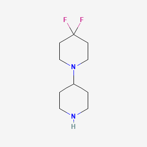 molecular formula C10H18F2N2 B1524646 4,4-Difluoro-1,4'-bipiperidine CAS No. 686298-08-8