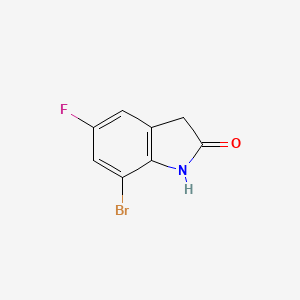 molecular formula C8H5BrFNO B1524647 7-Bromo-5-fluoroindolin-2-one CAS No. 945379-34-0