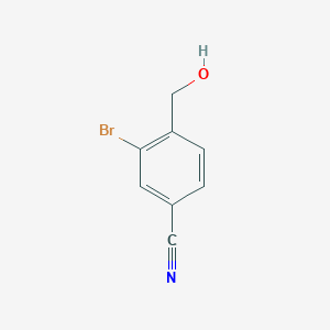 molecular formula C8H6BrNO B1524650 3-Bromo-4-(hydroxymethyl)benzonitrile CAS No. 90110-98-8