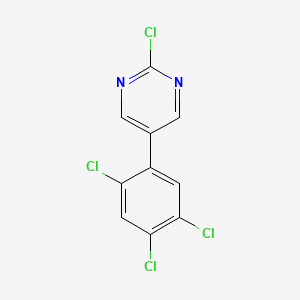 2-Chloro-5-(2,4,5-trichlorophenyl)pyrimidine