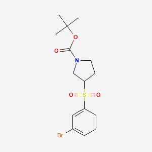 molecular formula C15H20BrNO4S B1524651 3-(3-溴苯磺酰基)吡咯烷-1-羧酸叔丁酯 CAS No. 887587-62-4