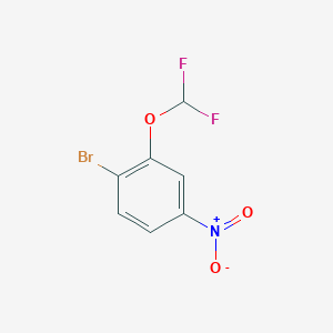 molecular formula C7H4BrF2NO3 B1524653 1-Bromo-2-(difluoromethoxy)-4-nitrobenzene CAS No. 835633-47-1