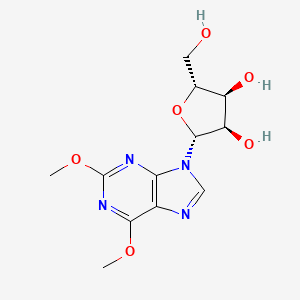 (2R,3R,4S,5R)-2-(2,6-Dimethoxy-9H-purin-9-yl)-5-(hydroxymethyl)tetrahydrofuran-3,4-diol