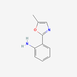 molecular formula C10H10N2O B1524654 2-(5-Methyl-1,3-oxazol-2-yl)anilin CAS No. 52829-71-7