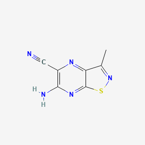 6-Amino-3-methylisothiazolo[4,5-B]pyrazine-5-carbonitrile