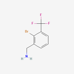 (2-Bromo-3-(trifluoromethyl)phenyl)methanamine