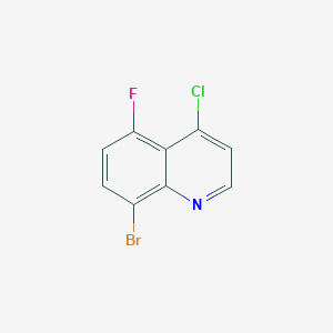 molecular formula C9H4BrClFN B1524660 8-Bromo-4-chloro-5-fluoroquinoline CAS No. 1065093-11-9