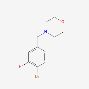 molecular formula C11H13BrFNO B1524664 4-(4-Bromo-3-fluorobenzyl)morpholine CAS No. 897016-96-5