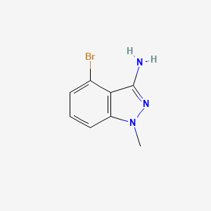 molecular formula C8H8BrN3 B1524666 4-溴-1-甲基吲唑-3-胺 CAS No. 1260854-85-0