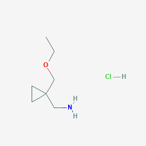 B1524676 ([1-(Ethoxymethyl)cyclopropyl]methyl)amine hydrochloride CAS No. 1332529-10-8