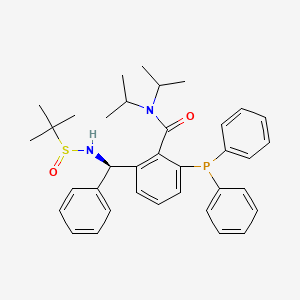 2-[(R)-(tert-butylsulfinylamino)-phenylmethyl]-6-diphenylphosphanyl-N,N-di(propan-2-yl)benzamide