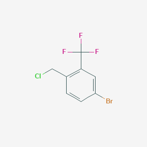 molecular formula C8H5BrClF3 B1524689 4-溴-1-(氯甲基)-2-(三氟甲基)苯 CAS No. 1214350-42-1