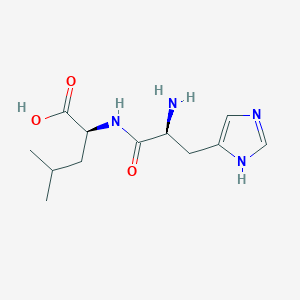 molecular formula C12H20N4O3 B152469 组氨酸亮氨酸 CAS No. 7763-65-7