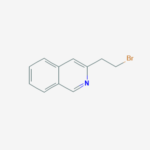 molecular formula C11H10BrN B15246971 3-(2-Bromoethyl)isoquinoline 