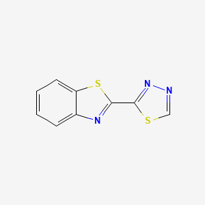 molecular formula C9H5N3S2 B15246983 2-(1,3,4-Thiadiazol-2-yl)benzo[d]thiazole 