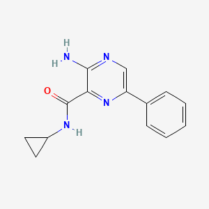 3-Amino-N-cyclopropyl-6-phenyl-2-pyrazinecarboxamide