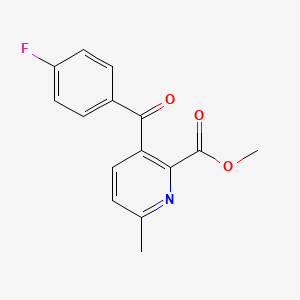 2-Pyridinecarboxylic acid, 3-(4-fluorobenzoyl)-6-methyl-, methyl ester