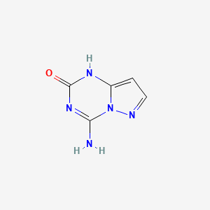 molecular formula C5H5N5O B15247194 4-Aminopyrazolo[1,5-a][1,3,5]triazin-2-ol 