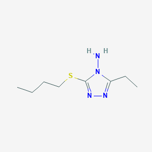 molecular formula C8H16N4S B15247206 3-(Butylthio)-5-ethyl-4H-1,2,4-triazol-4-amine 