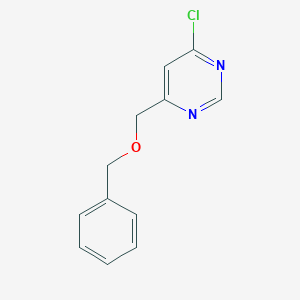 molecular formula C12H11ClN2O B1524724 4-((苄氧基)甲基)-6-氯嘧啶 CAS No. 914802-11-2