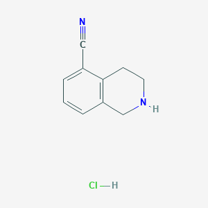molecular formula C10H11ClN2 B1524725 1,2,3,4-四氢异喹啉-5-腈盐酸盐 CAS No. 1165924-13-9