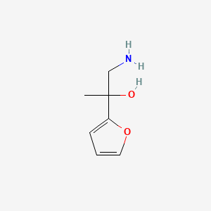 molecular formula C7H11NO2 B1524739 1-氨基-2-(呋喃-2-基)丙醇 CAS No. 933726-05-7