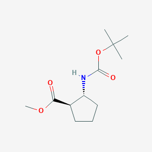 Methyl (1R,2R)-2-((tert-butoxycarbonyl)amino)cyclopentane-1-carboxylate