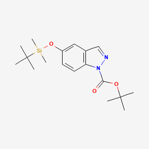 tert-Butyl 5-((tert-butyldimethylsilyl)oxy)-1H-indazole-1-carboxylate