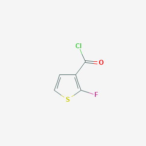 molecular formula C5H2ClFOS B15247477 2-fluorothiophene-3-carbonyl chloride 