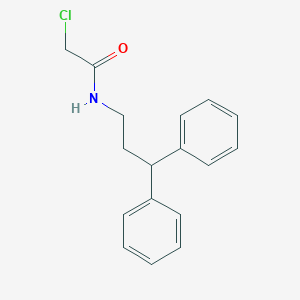 molecular formula C17H18ClNO B152476 2-氯-N-(3,3-二苯基丙基)乙酰胺 CAS No. 137075-21-9