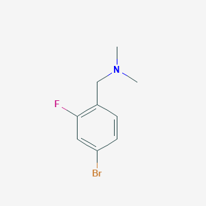 molecular formula C9H11BrFN B1524760 (4-溴-2-氟-苄基)-二甲胺 CAS No. 1159976-88-1