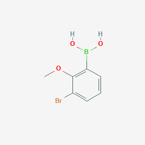 molecular formula C7H8BBrO3 B1524761 (3-溴-2-甲氧基苯基)硼酸 CAS No. 352525-80-5