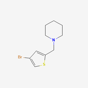 molecular formula C10H14BrNS B1524762 1-((4-溴噻吩-2-基)甲基)哌啶 CAS No. 1249047-09-3