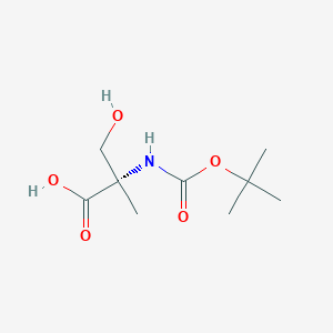 molecular formula C9H17NO5 B152477 (S)-2-((叔丁氧羰基)氨基)-3-羟基-2-甲基丙酸 CAS No. 84311-19-3
