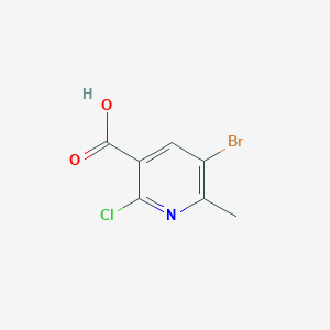 molecular formula C7H5BrClNO2 B1524783 5-Bromo-2-chloro-6-methylnicotinic acid CAS No. 1256809-64-9