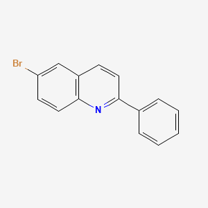 molecular formula C15H10BrN B1524784 6-Bromo-2-phenylquinoline CAS No. 3894-25-5